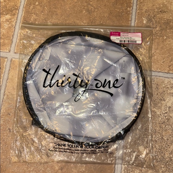 NWT Thirty-One 31 Mini Storage Bin Got Dots Black Gray - Picture 2 of 3